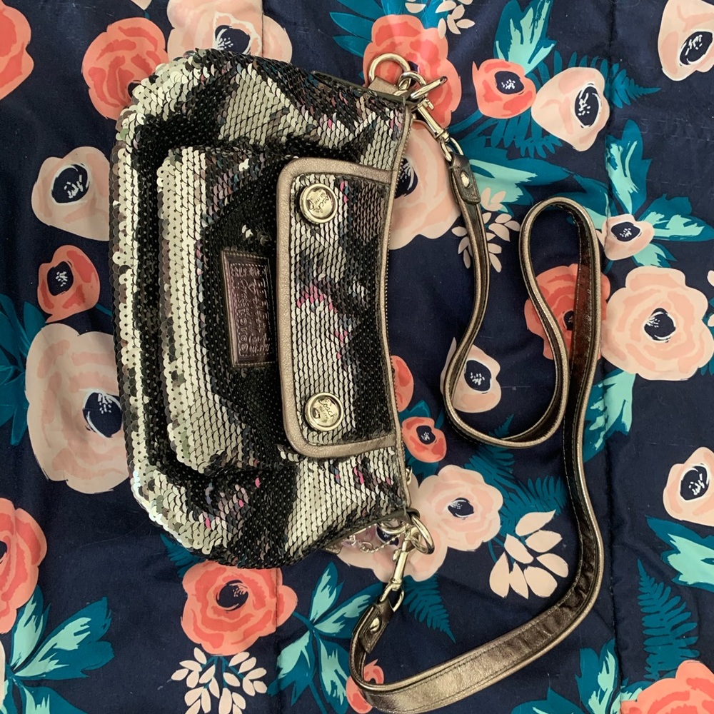 Coach Sequin Shoulder Bag
